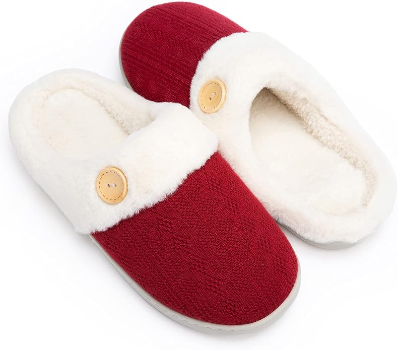 Chantomoo Womens Slipper Warm Comfy Memory Foam House Slippers Knitted Shoes by Chantomoo