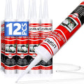 12 Pack Aquarium Silicone Clear Sealant, High Elasticity, Safe by Unknown