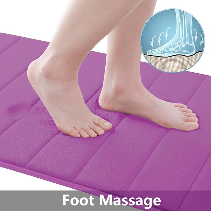 Buganda Memory Foam Bath Mat, 35.4" x 24", Ultra Soft and Non-Slip Bathroom Rugs - Image 2