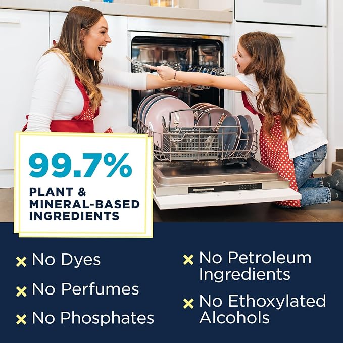 Nature Clean Natural Dishwasher Rinse Aid Liquid, Plant-Based Dishwasher Drying - Image 3