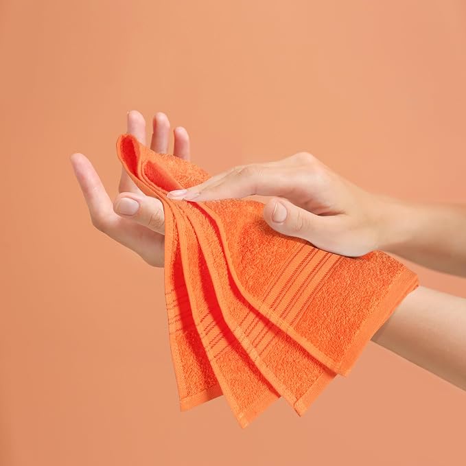 BOUTIQUO Ultra Soft Cotton 6 -Piece Hand Towel Set 16x24 Inch, Spa & General - Image 5