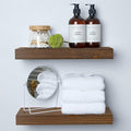 Homeforia Classic Walnut 16 inch Floating Shelf, High End Solid Real Wood Small by Homeforia