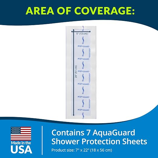 TIDI 50022-PKG AquaGuard Sheet – 7” x 22” – – Shower Protection Sheet – - Image 2