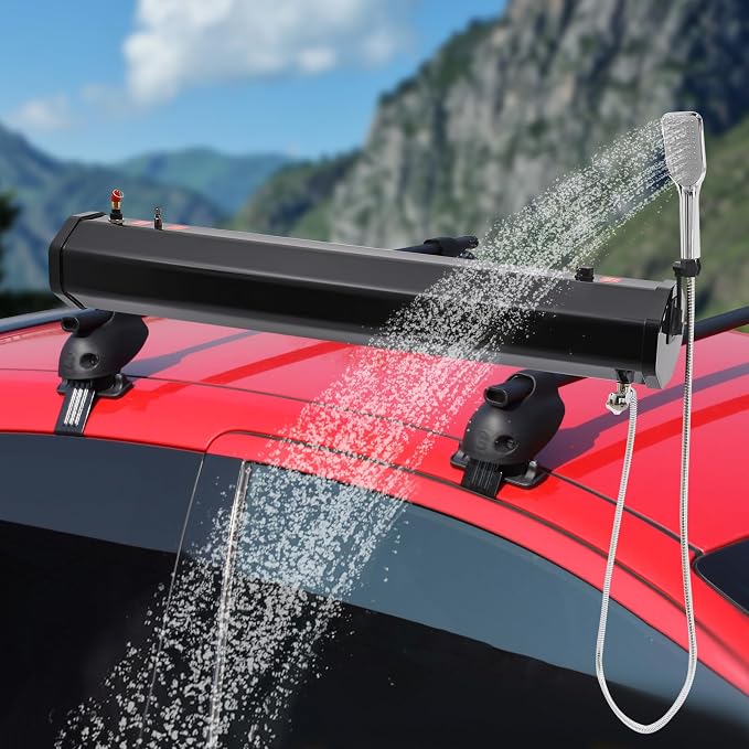 Portable Water Tank with Camping Shower, Pressurized Outdoor Shower System - Image 4