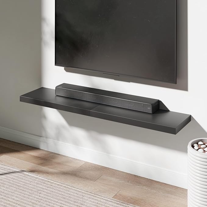 Floating Shelf, 30 in W x 12.75 in D x 2 in H Wooden Floating Wall Shelf - Image 2