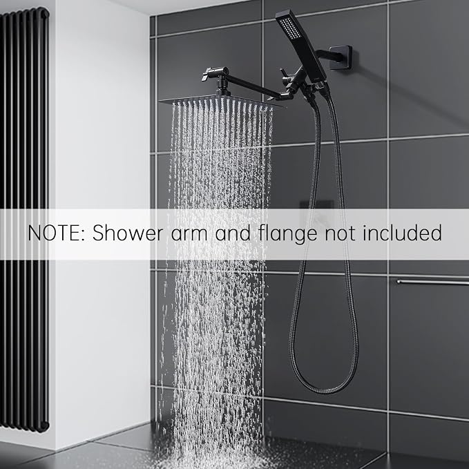 G-Promise All Metal 10 Inch Dual Square Shower Head - Image 5