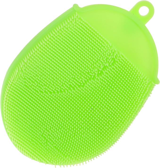 Silicone Body Brush Shower Scrub Glove Spa Massage Bath Mitt Exfoliating Dead by Unknown
