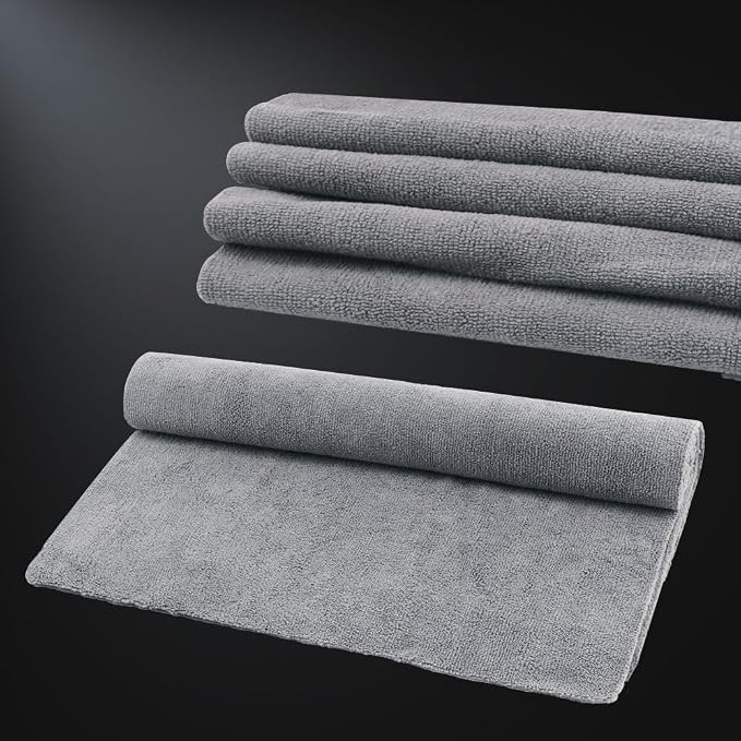 SPTA Microfiber Cleaning Cloth, Car Wash Towels, Terry Streak Free Reusable and - Image 2