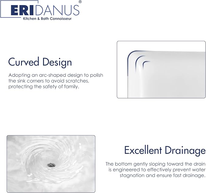 Eridanus Bathroom Sink Rectangle 43" x 16", Two Hole Vitreous Ceramic Vessel - Image 4