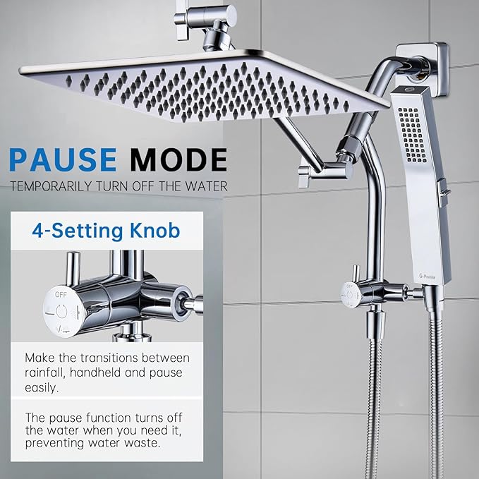 G-Promise All Metal 10 Inches Rain Shower Head - Image 4