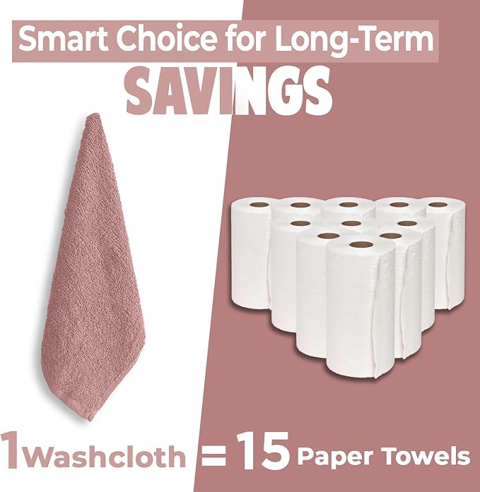 DAN RIVER 12 Pack Wash Cloths for Showering - Image 6