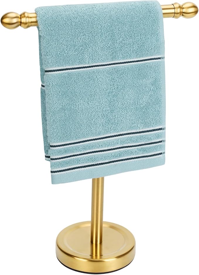 Hand Towel Holder Gold, T-Shape Hand Towel Stand by FatizonHomeDevice