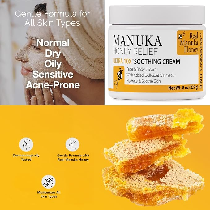 Super Natural Goods Manuka Honey Cream – Hydrating Lotion - Image 2