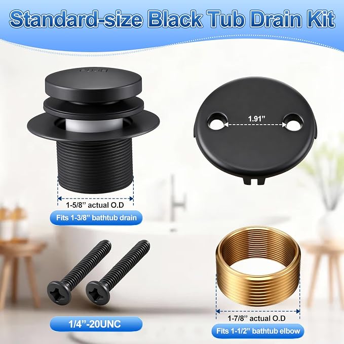 3 Piece Bathroom Fixture Set in Matte Black Shower Arm - Image 4