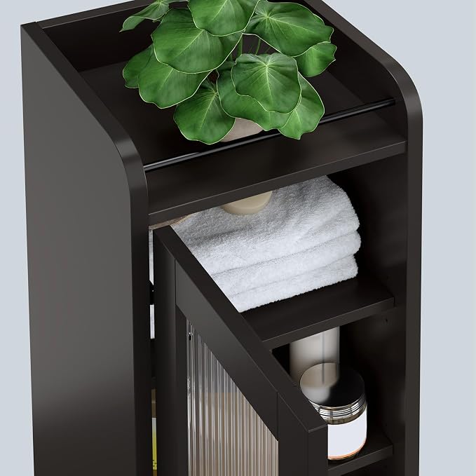 Tall Bathroom Storage Cabinet, Narrow Storage Cabinet - Image 9