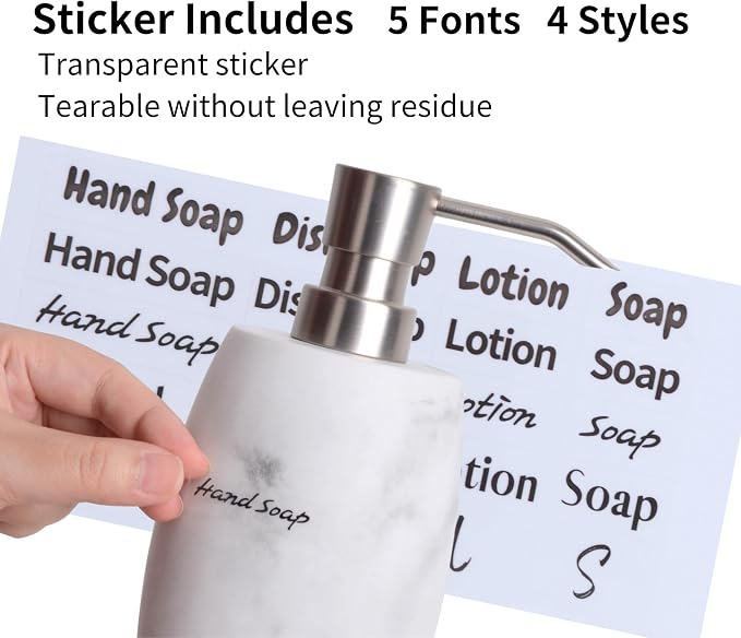 Resin Hand Soap Dispenser, Refillable Soap Dispenser - Image 5