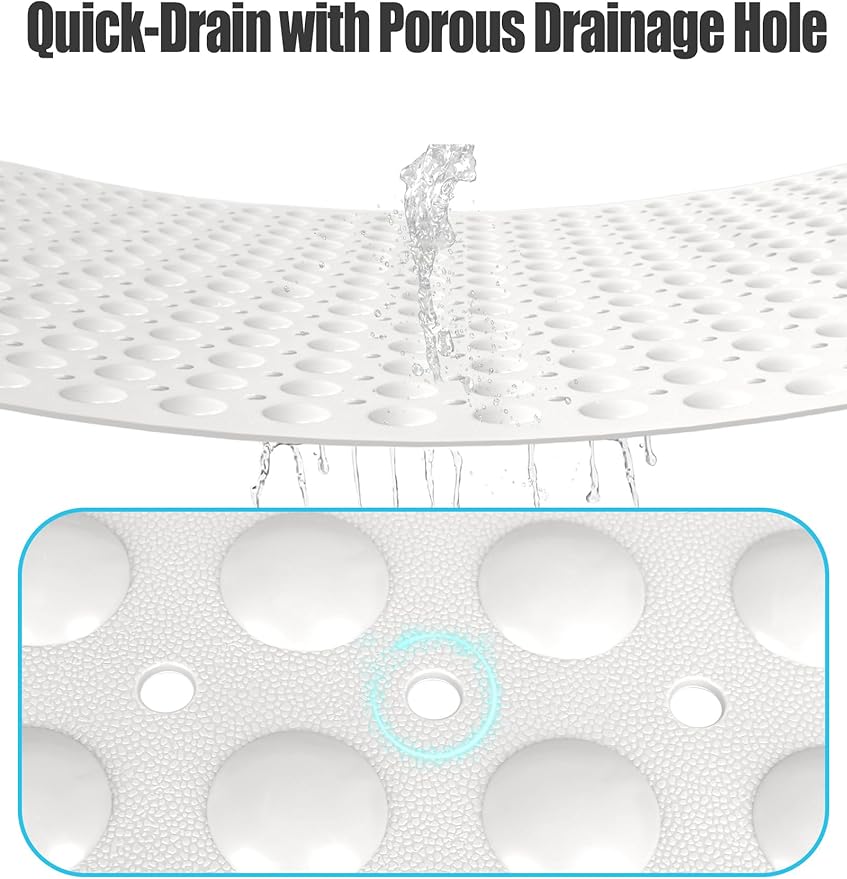Extra Large Shower Mat, Yonala 47.2 x 31.5 Inch Non Slip Shower Mats - Image 4