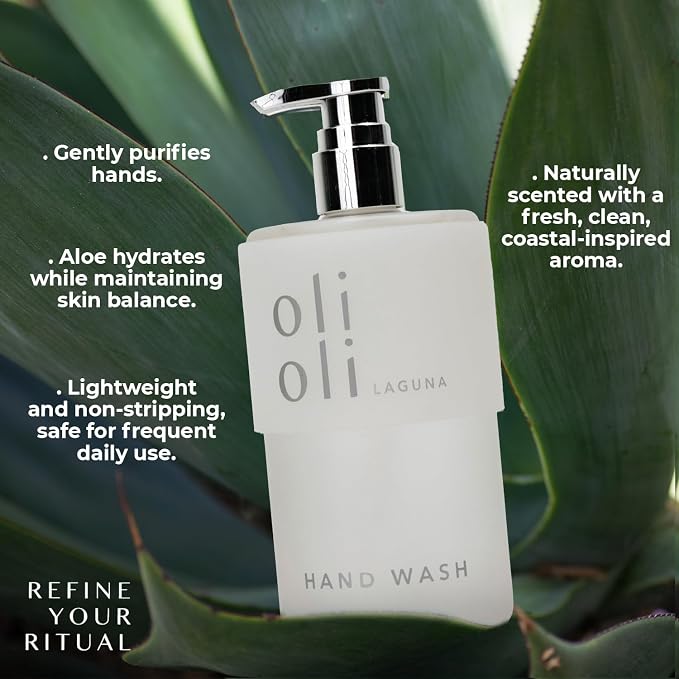 OLIOLI Botanical Hand Wash 15.2oz | Gentle, pH-Balanced Liquid Hand Soap - Image 3