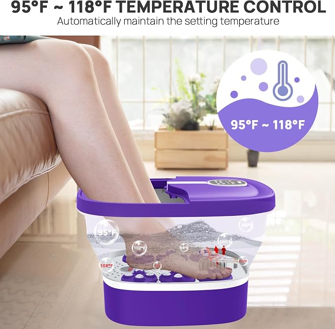 HOSPAN Collapsible Foot Spa Electric Rotary Massage, Foot Bath - Image 4