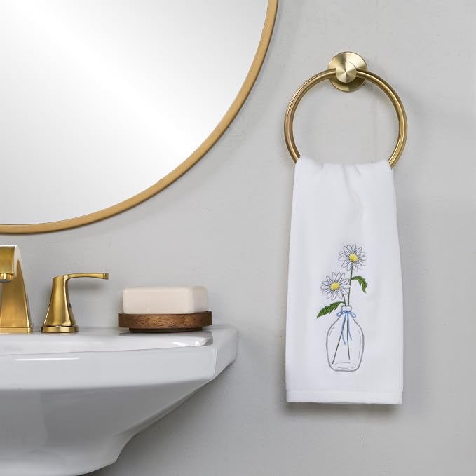 SKL Home Daisies in Vase Hand Towel 2pc Set - Image 2