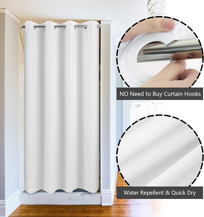 River Dream No Hook Stall Shower Curtain or Liner 36" Wide - Image 2
