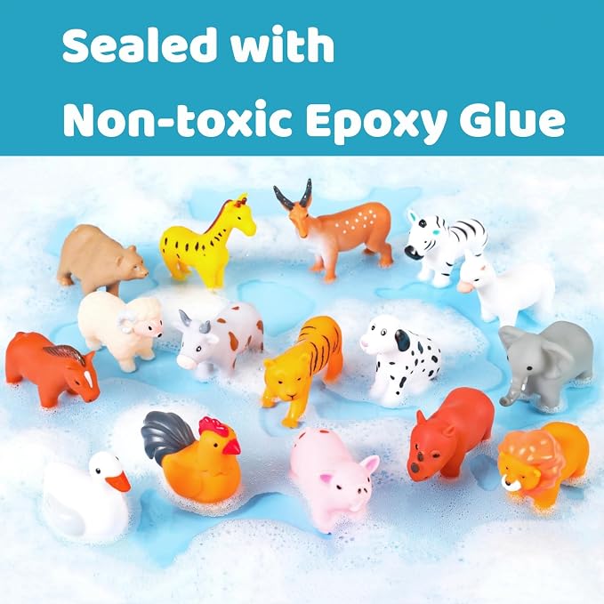 Baby Bath Toys, for Infants 6-12& Toddlers 1-3, No Hole Bathtub Toys - Image 5