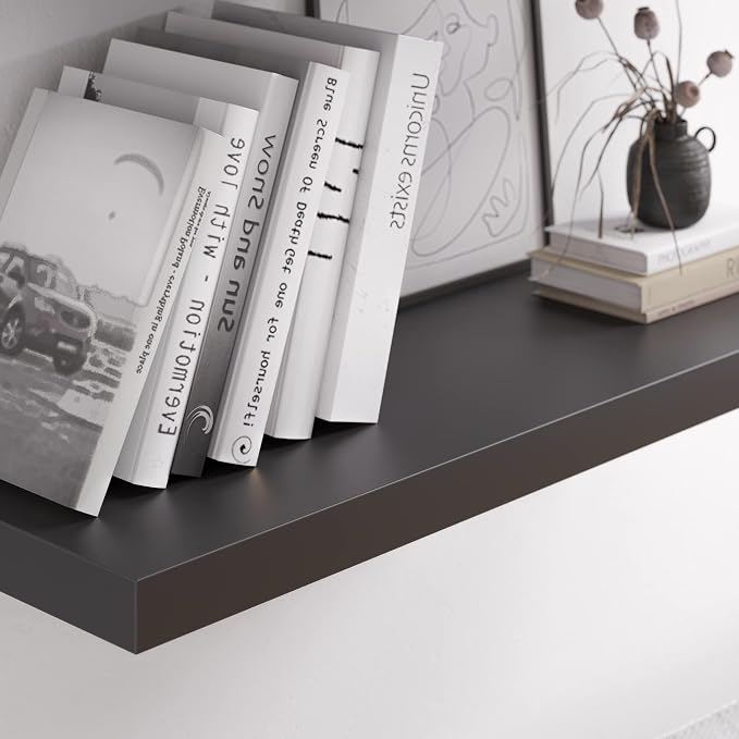 Floating Shelf, 30 in W x 12.75 in D x 2 in H Wooden Floating Wall Shelf - Image 9