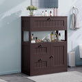 Bathroom Cabinet, Modern Bathroom Floor Storage Cabinet Organizer by GRUSIGN