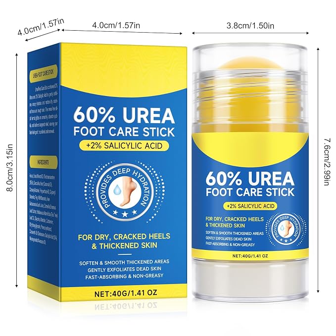 2Pack 60% Urea with 2% Salicylic Acid Urea Foot Care Stick, Foot Cream - Image 8