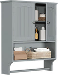 Smuxee Grey Bathroom Cabinet Wall Mounted by Smuxee
