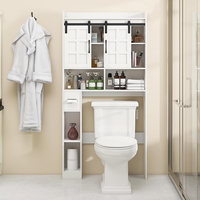 Over The Toilet Storage Cabinet, Farmhouse Storage Cabinet Over Toilet - Image 7
