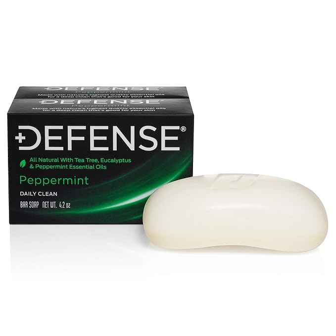 Defense Soap 2pk All Natural Peppermint Bar Soap by DefenseSoap