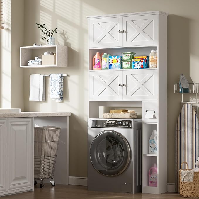 Over The Toilet Storage Cabinet, Farmhouse Storage Cabinet Over Toilet - Image 4