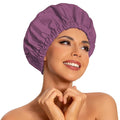 Reusable Shower Cap for Women, Large Waterproof Shower Essentials Bonnet by Edoneery