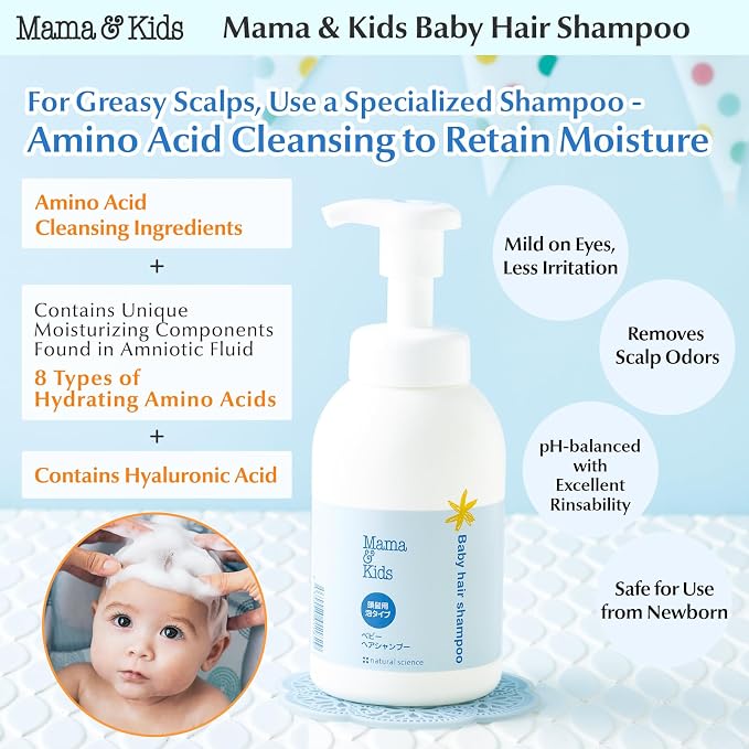 Mama&Kids Baby Hair Shampoo 370 ml / 12.51 fl oz Baby Shampoo - Image 2