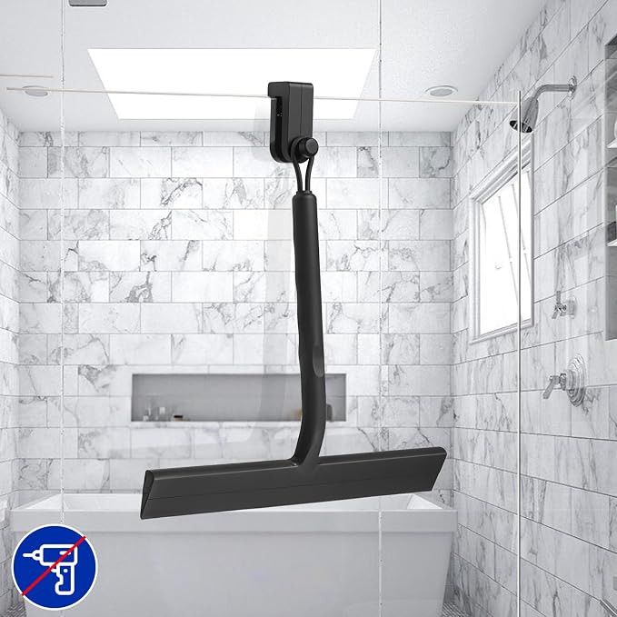 Shower Squeegee for Glass Doors, 8.5" Slicone Squeegee for Shower Glass Door - Image 4