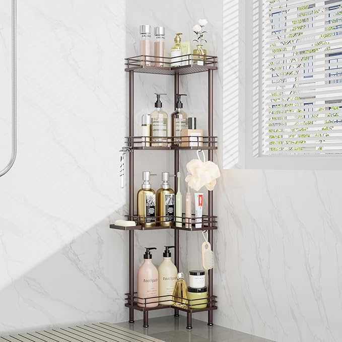 Consumest Corner Shower Caddy Standing by Consumest