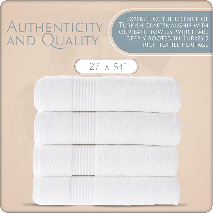 MAURA Basics Performance Bath Towels 100% Turkish Cotton - Image 2