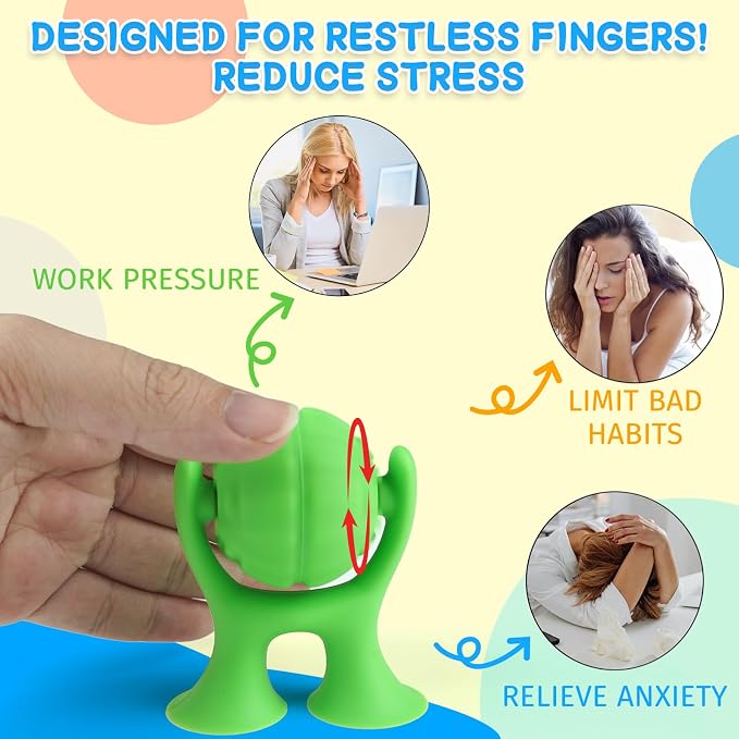 Sensory Suction Cup Spinner Toys, Textured Suction Cup Toys - Image 4