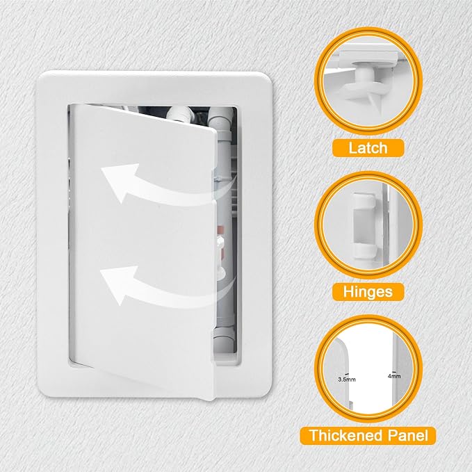 Suteck Plumbing Access Panel for Drywall Ceiling 6 x 9 Inch Reinforced Plastic - Image 5