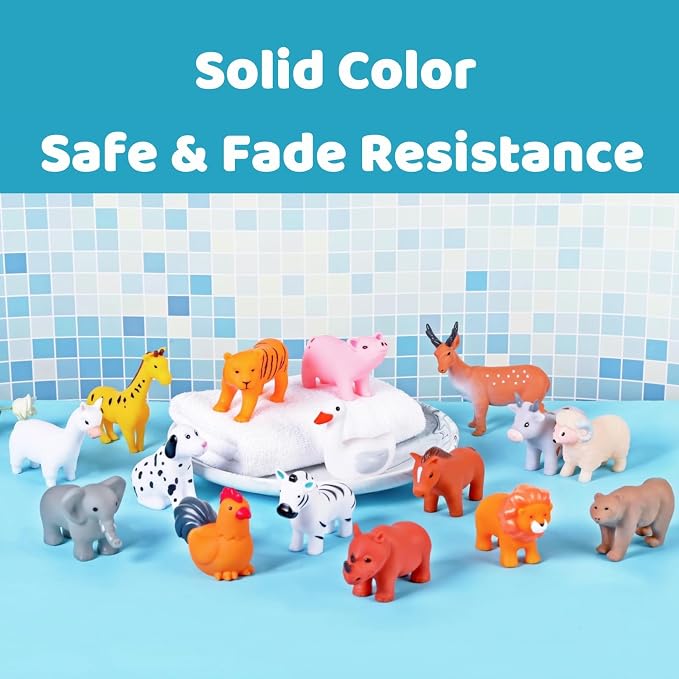 Baby Bath Toys, for Infants 6-12& Toddlers 1-3, No Hole Bathtub Toys - Image 2