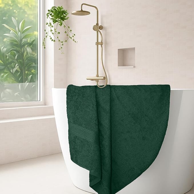 RIVERSIDE 100% Ring Spun Cotton Large Bath Towels Set of 4, 27 x 54 – Quick Dry - Image 2