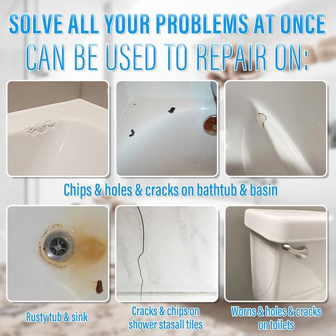 Tub Repair Kit White, Tub Chip and Bathtub Repair Kit - Image 3