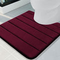 Buganda Memory Foam U-Shaped Contour Toilet Rugs, Non Slip Absorbent, Thick by Buganda