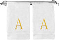 Monogrammed Hand Towel, Personalized Initial Gift, Extra Absorbent 100% Turkish by BareCotton