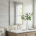 24x40 Inch Gold Bathroom Mirror by LEDLUX