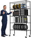 Storage Shelves 75"H Wire Shelving Unit by BolDuckDirect
