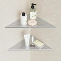 Neodrain 12 Inch Brushed Corner Shelf Set of 2, Floating Corner Shelves by Neodrain