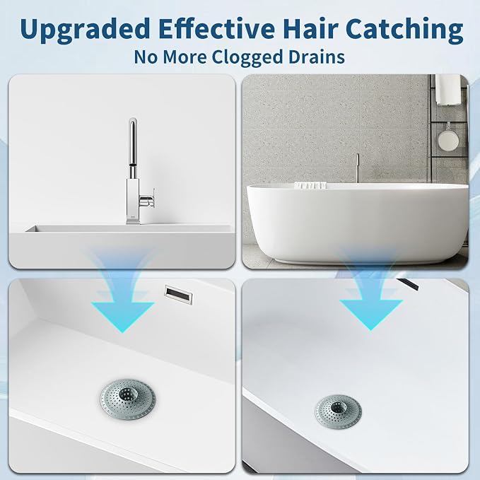 Bathtub Drain Hair Catcher, Tub Shower Drain Hair Trap/Strainer - Image 6