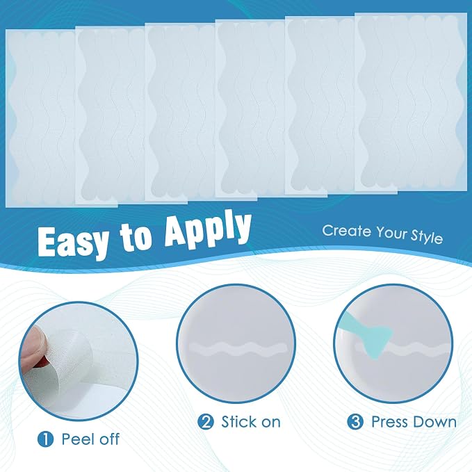 S&X 24 Pcs Anti Slip Shower Stickers, Invisible Clear High Traction Bathtub - Image 7